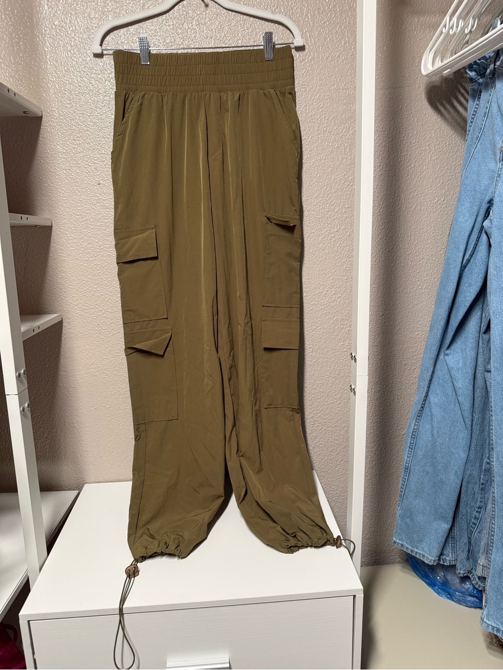 General Pants Co. Olive Green Cargo Jogger Pants